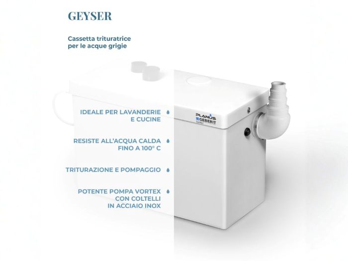 Geyser Planus macerating unit